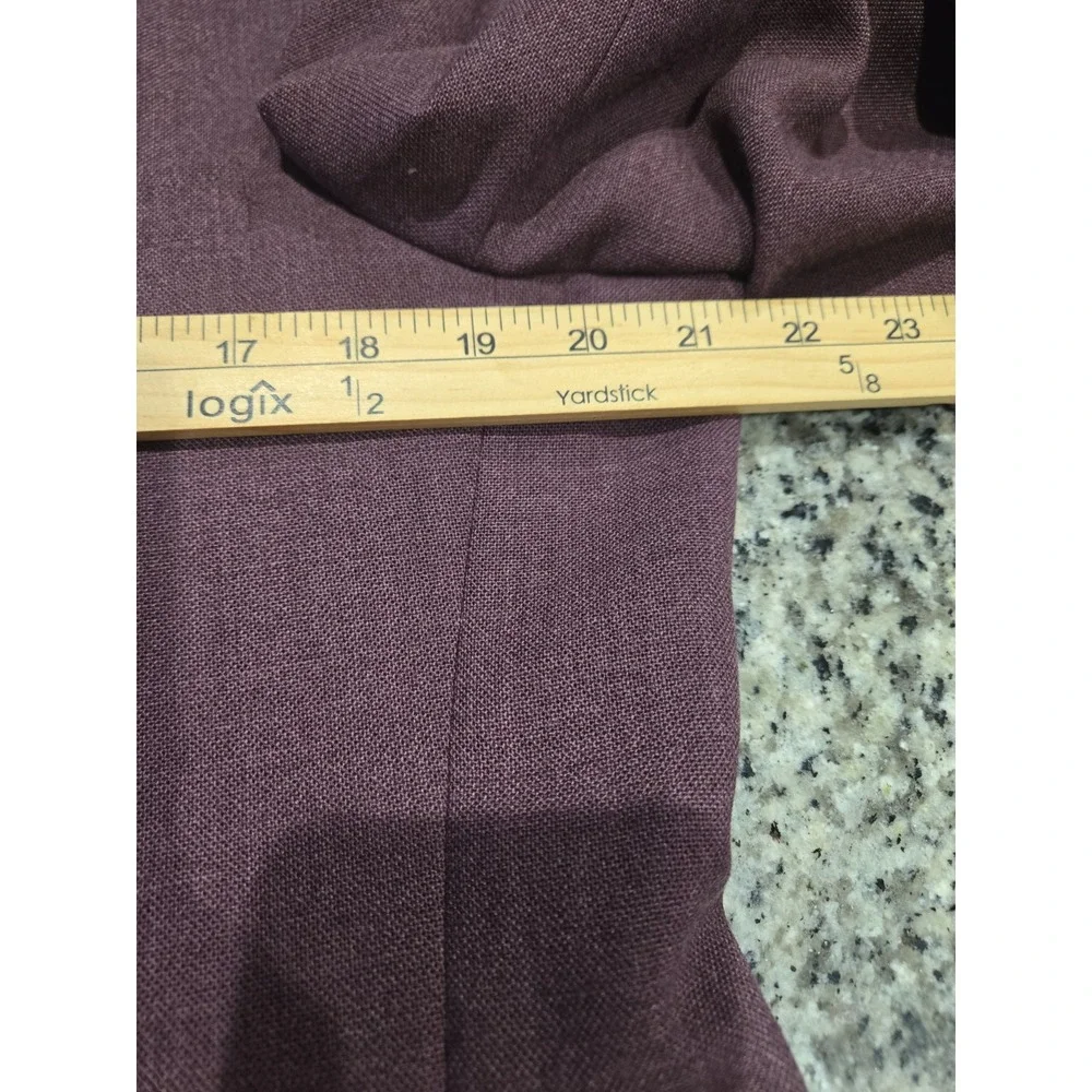 Andhurst VTG Plum Purple Mauve Blazer Jacket 43R Made In USA MISSING button